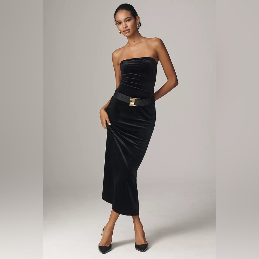 Anthropologie Velvet Maxi Dress